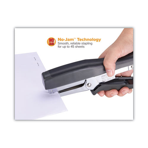 Image of Bostitch® B8 Xtreme Duty Plier Stapler, 45-Sheet Capacity, 0.25" To 0.38" Staples, 2.5" Throat, Black/charcoal Gray