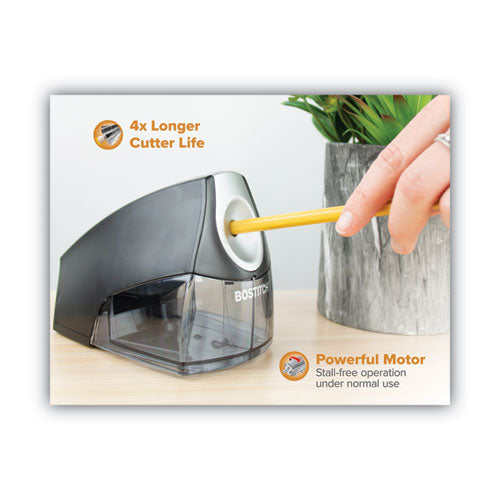 Image of Bostitch® Personal Electric Pencil Sharpener, Ac-Powered, 4.25 X 8.4 X 4, Black