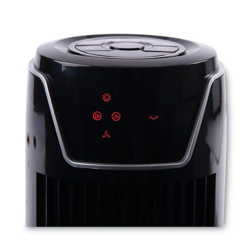 Image of Alera® 36" 3-Speed Oscillating Tower Fan With Remote Control, Plastic, Black
