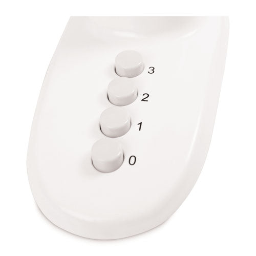 Image of Alera® 12" 3-Speed Oscillating Desk Fan, Plastic, White