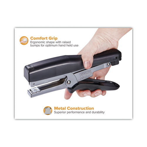 Image of Bostitch® B8 Xtreme Duty Plier Stapler, 45-Sheet Capacity, 0.25" To 0.38" Staples, 2.5" Throat, Black/charcoal Gray