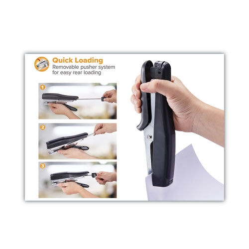Image of Bostitch® B8 Xtreme Duty Plier Stapler, 45-Sheet Capacity, 0.25" To 0.38" Staples, 2.5" Throat, Black/charcoal Gray