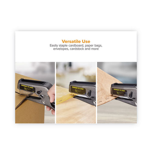 Image of Bostitch® B8 Xtreme Duty Plier Stapler, 45-Sheet Capacity, 0.25" To 0.38" Staples, 2.5" Throat, Black