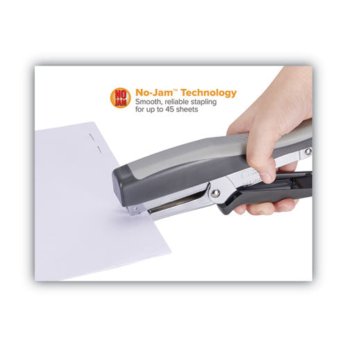 Image of Bostitch® Standard Plier Stapler, 20-Sheet Capacity, 0.25" Staples, 2.5" Throat, Black/gray