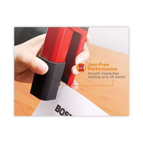 Image of Bostitch® Epic Stapler, 25-Sheet Capacity, Red