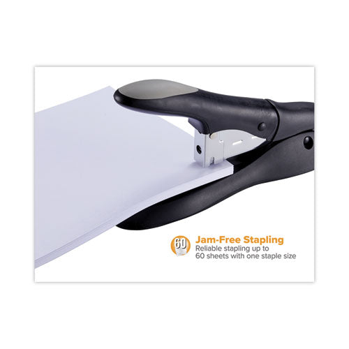 Image of Bostitch® Personal Heavy-Duty 60-Sheet Stapler, 60-Sheet Capacity, Black/gray