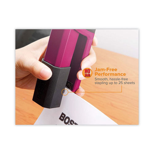 Image of Bostitch® Epic Stapler, 25-Sheet Capacity, Magenta