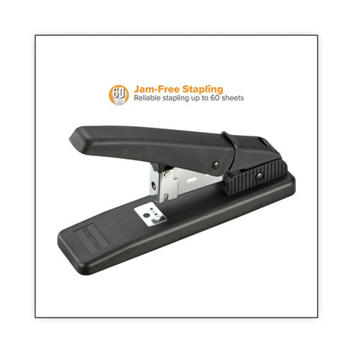 Image of Bostitch® Stanley Nojam Desktop Heavy-Duty Stapler, 60-Sheet Capacity, Black