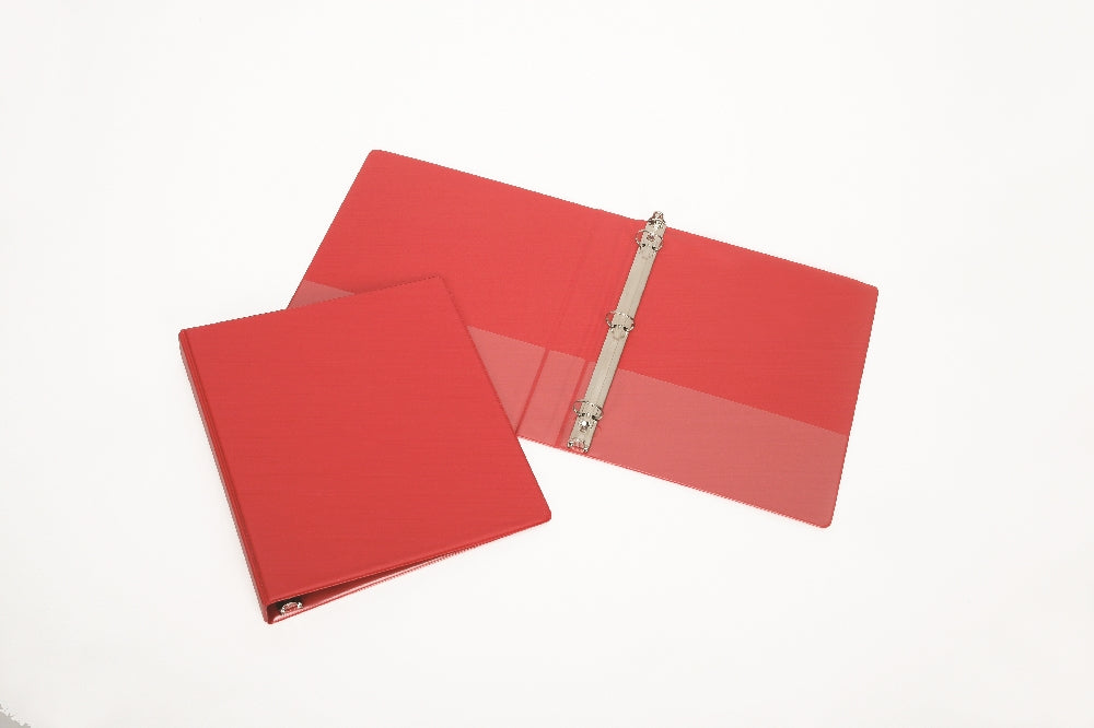 Image of Round Ring Binder, Red, 1" Capacity