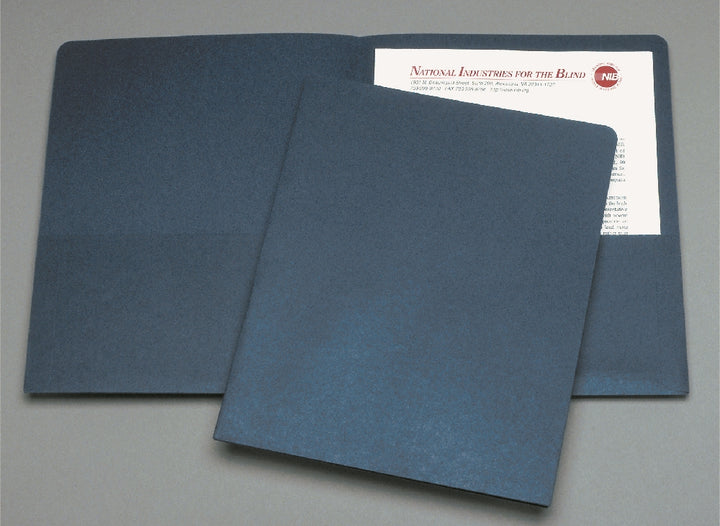 Image of Double Pocket Portfolio, Dark Blue
