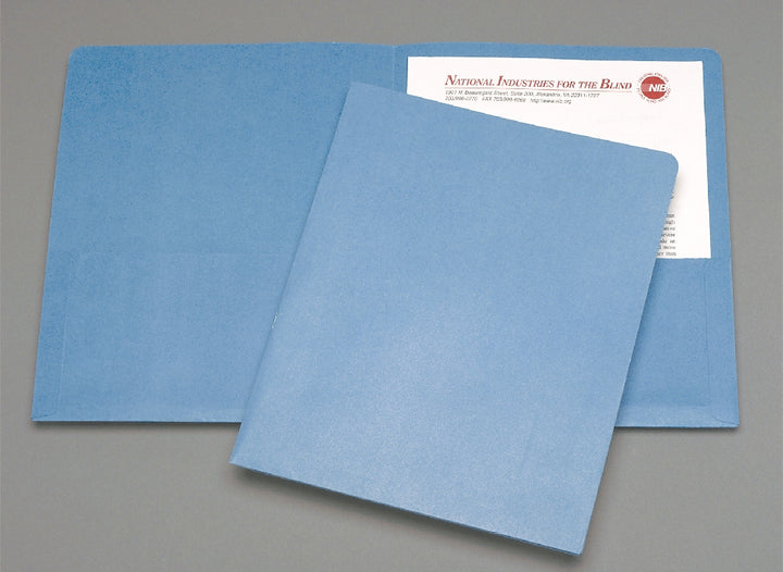 Image of Double Pocket Portfolio, Light Blue
