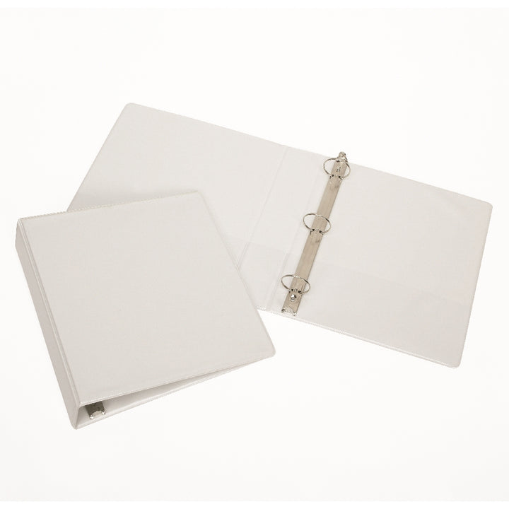 Image of Round Ring View Binder, White, 2" Capacity