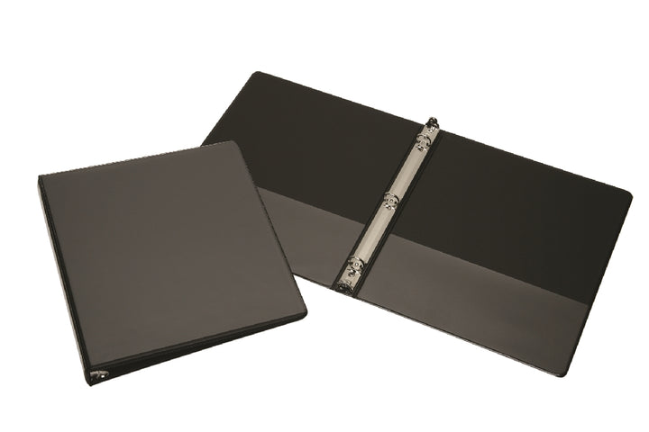 Image of Round Ring View Binder, Black, 1/2" Capacity