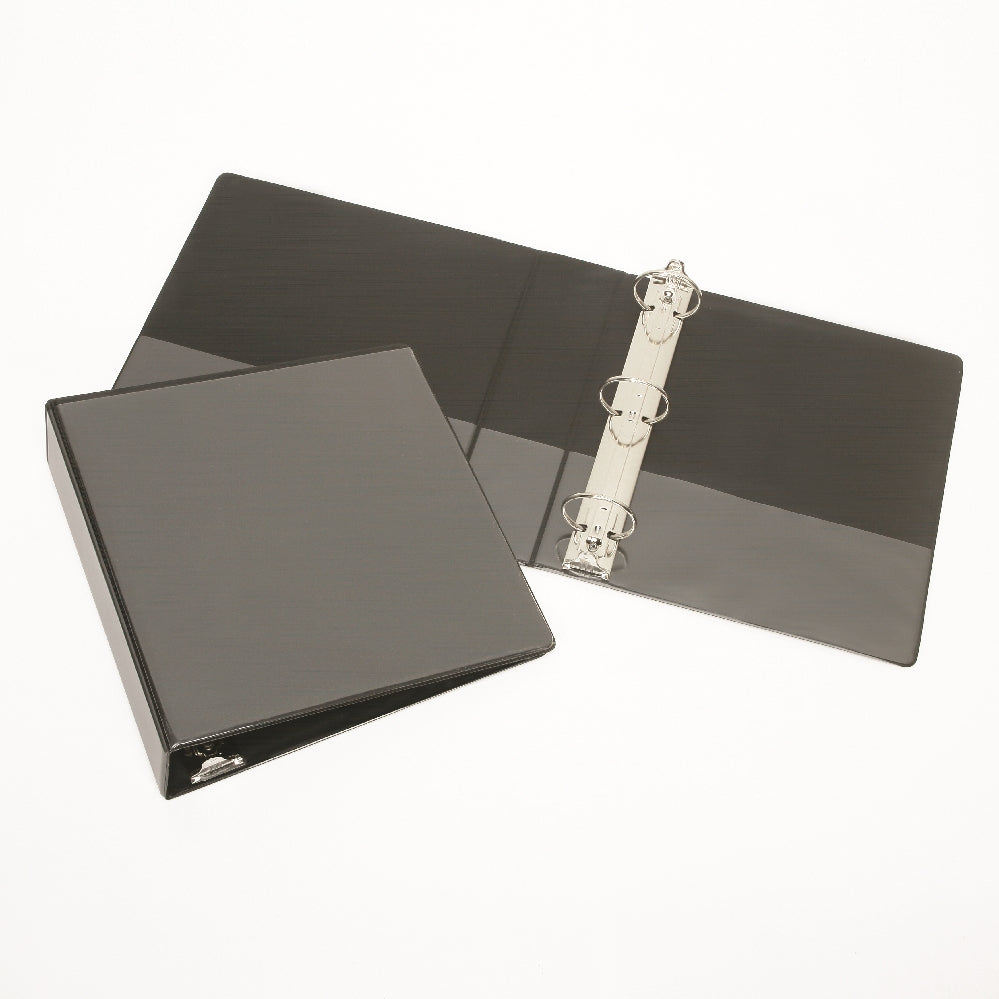 Image of Slant-D Ring View Binder, 3" Capacity w/ Sheet Lifters, Black