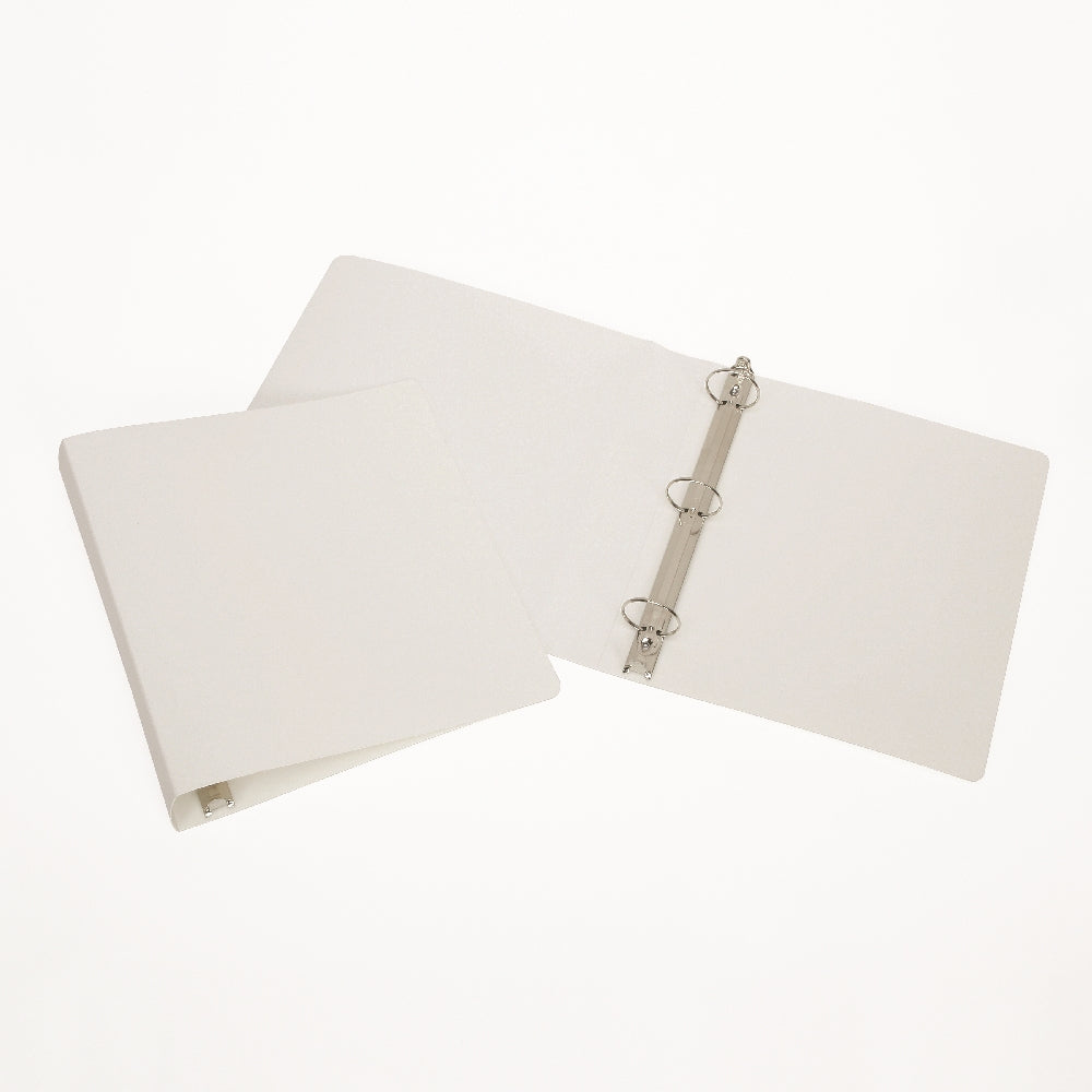 Image of 3-Ring Flexible Poly Binder, White, 1" Capacity