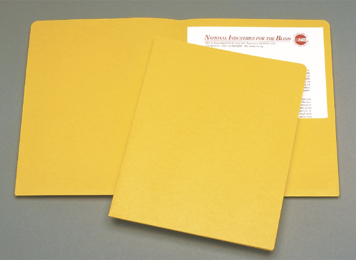 Image of Double Pocket Portfolio, Yellow
