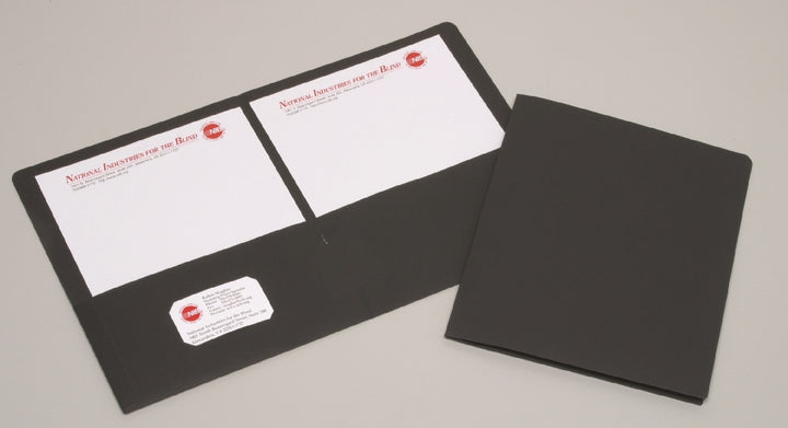 Image of Double Pocket Portfolio, Black