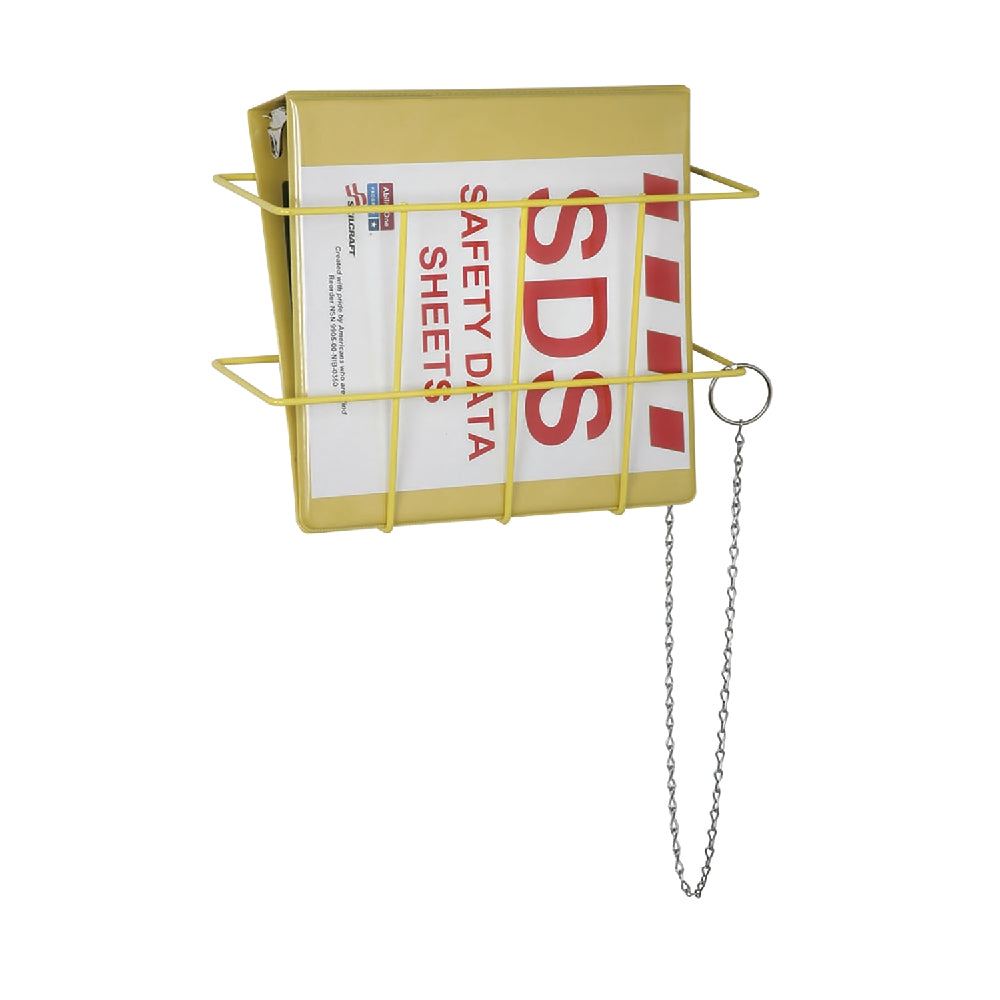 Image of Skilcraft Global Harmonized System Safety Data Sheet Organizer Kit with Wire Wall Mount Rack and Binder