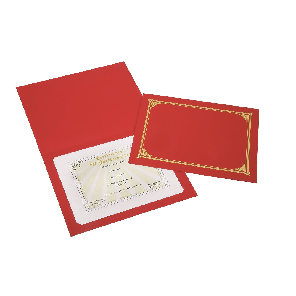 Image of Skilcraft Certificate Holder, Red