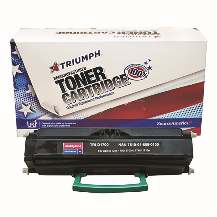 Image of Remanufactured Universal High Yield Toner Cartridge for Dell 1700/1710, Page Yield 6k, Black
