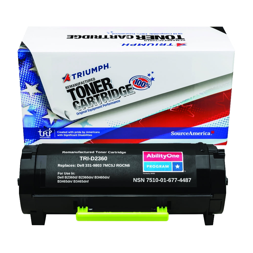 Image of Remanufactured Toner Cartridge for Dell B2360/B3460/B3465, Page Yield 2.5k, Black