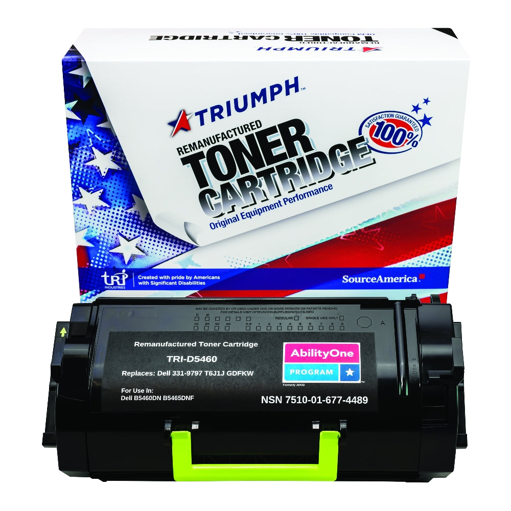 Image of Remanufactured Toner Cartridge for Dell B5460/B5465, Page Yield 6k, Black
