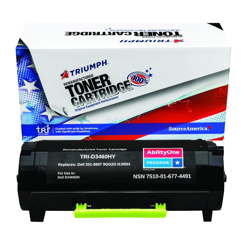 Image of Remanufactured Extra High Yield Toner Cartridge for Dell B3460, Page Yield 20k, Black