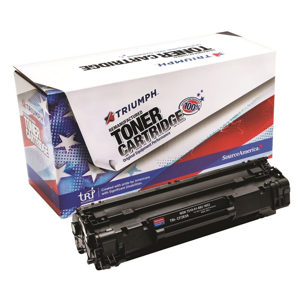 Image of Remanufactured Toner Cartridge for HP CF283A (HP 83A), Page Yield 1.5k, Black