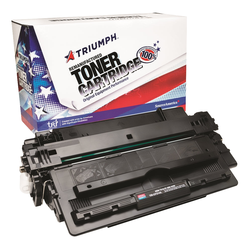Image of Remanufactured Toner Cartridge for HP CF214A (HP 14A), Page Yield 10k, Black