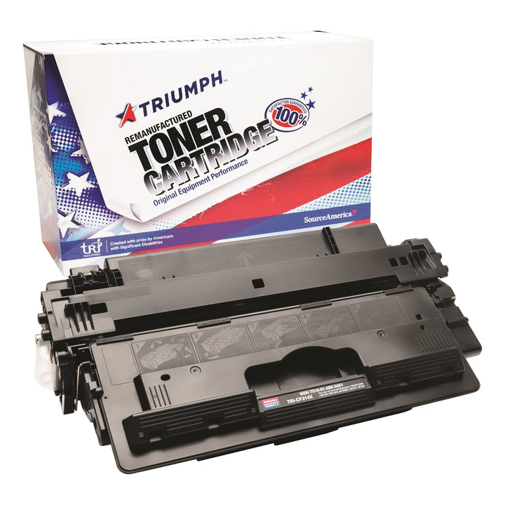 Image of Remanufactured High Yield Toner Cartridge for HP CF214X (HP 14X), Page Yield 17.5k, Black