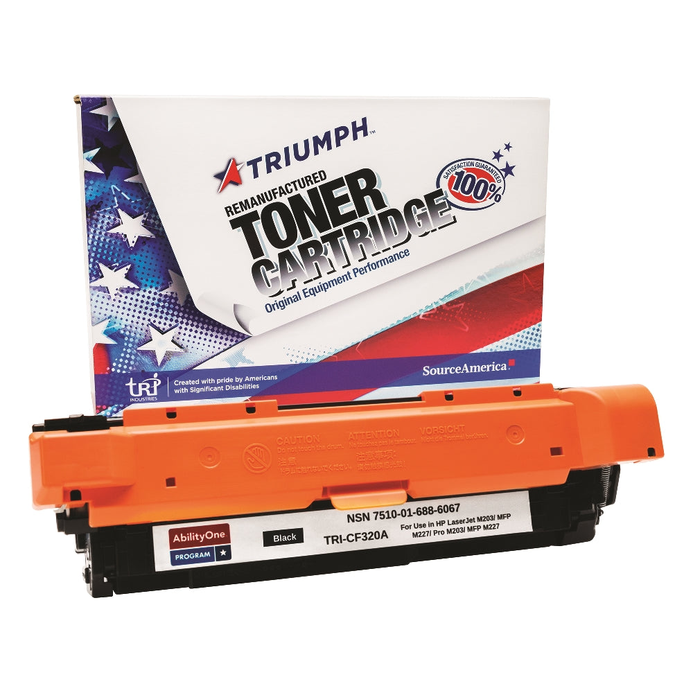 Image of Remanufactured Toner Cartridge for HP CF320A (HP 652A), Page Yield 11.5k, Black