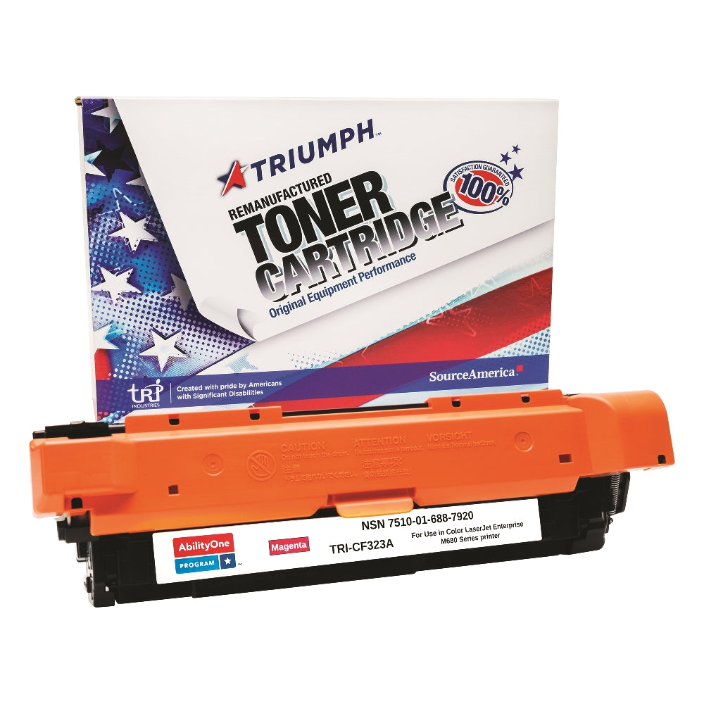 Image of Remanufactured Toner Cartridge for HP CF323A (HP 653A), Page Yield 16.5k, Magenta