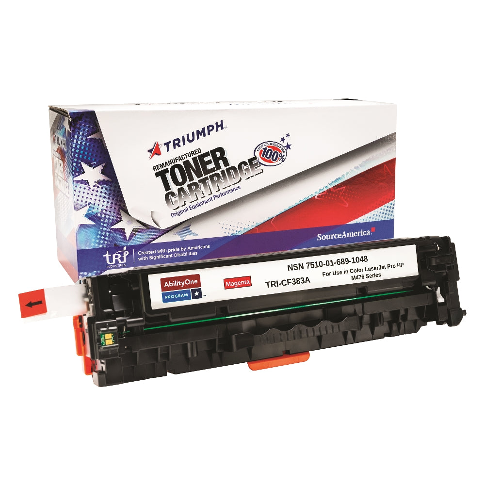 Image of Remanufactured Toner Cartridge for HP CF383A (HP 312A), Page Yield 2.7k, Magenta