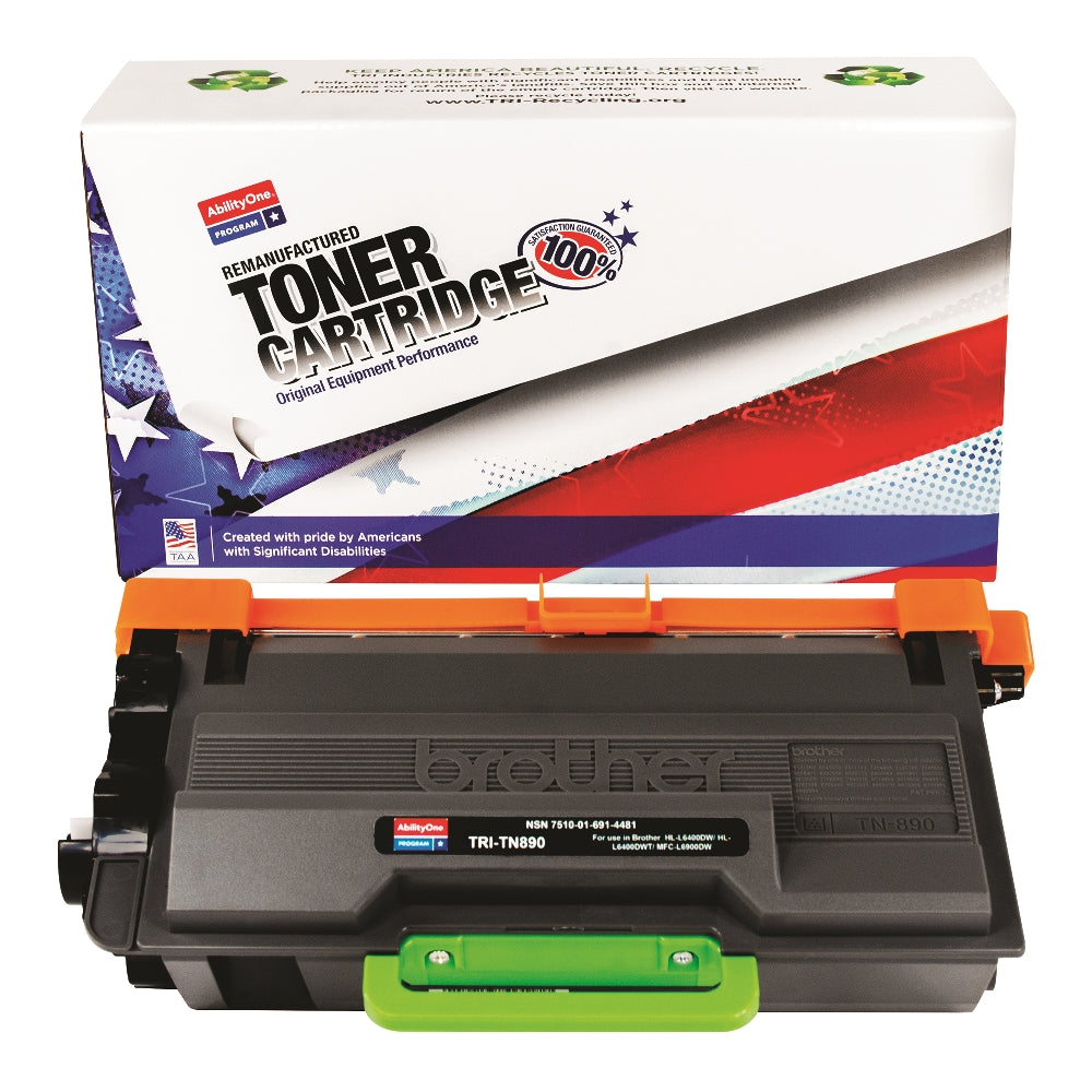 Image of Remanufactured Ultra High Yield Toner Cartridge for Brother HL-L6400DW, HL-L6400DWT; MFC-L6900DW, Page Yield 20k, Black