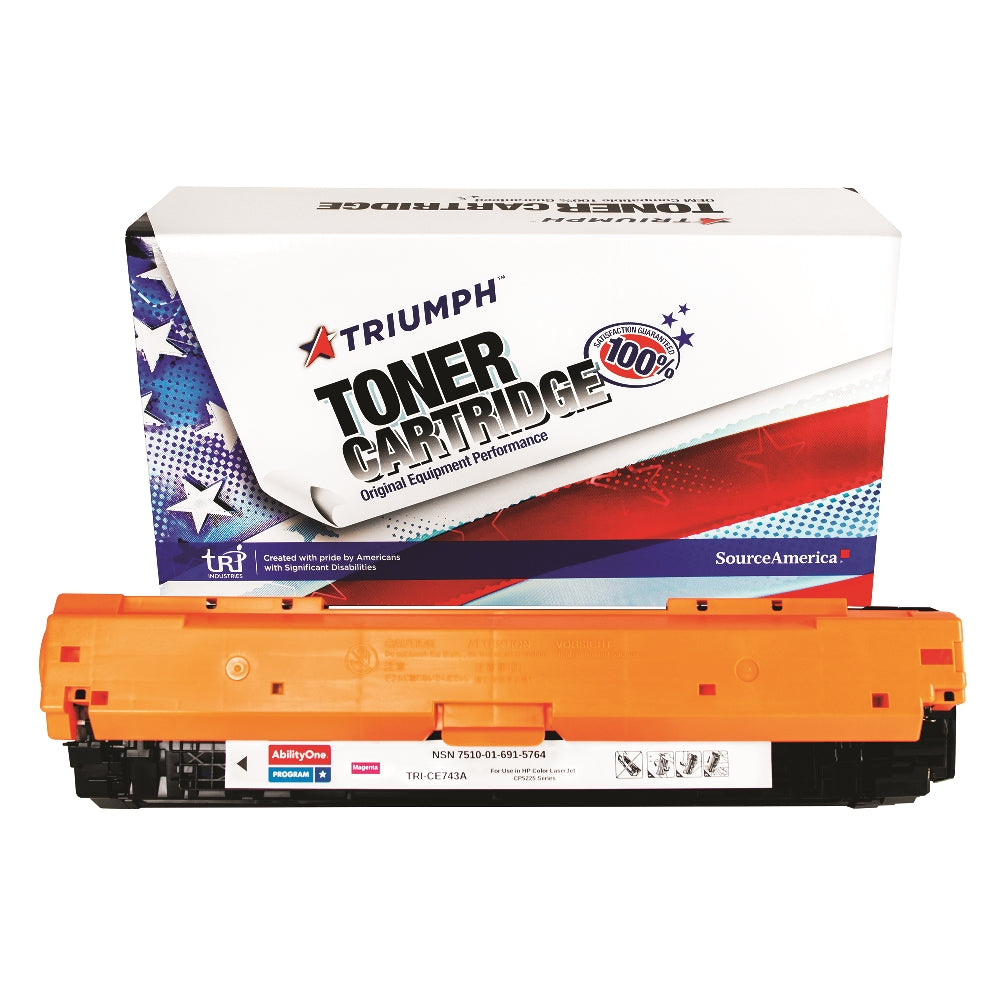 Image of Remanufactured Toner Cartridge for HP CE743A (HP 307A), Page Yield 7.3k, Magenta