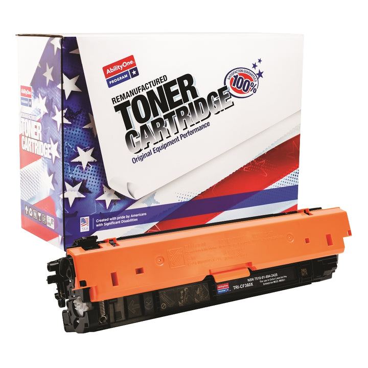 Image of Remanufactured High Yield Toner Cartridge for HP CF360X (HP 508X), Page Yield 12.5k, Black