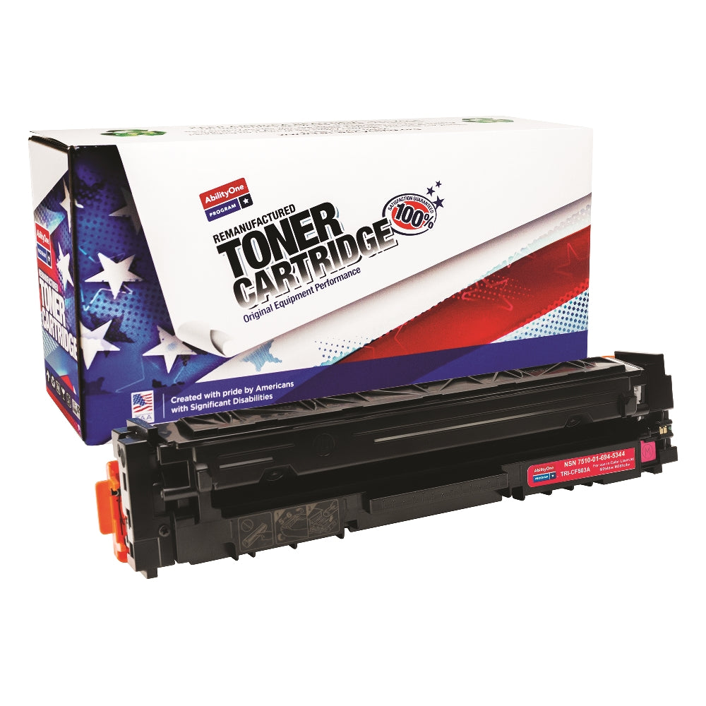 Image of Remanufactured Toner Cartridge for HP CF503A (HP 202A), Page Yield 1.3k, Magenta