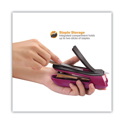 Image of Bostitch® Ascend Stapler, 20-Sheet Capacity, Magenta