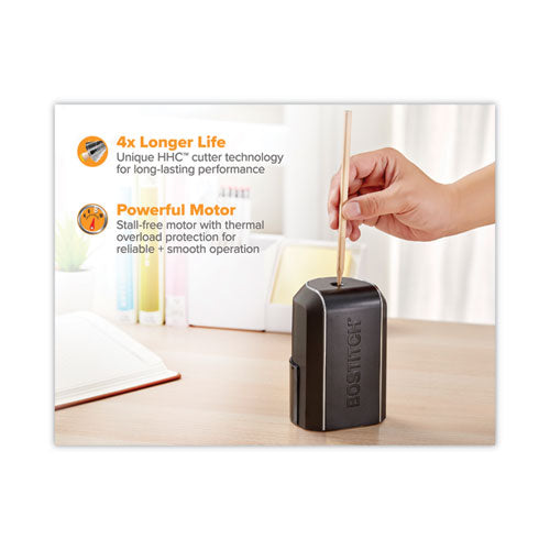 Image of Bostitch® Vertical Electric Pencil Sharpener, Ac-Powered, 4.5 X 3.75 X 5.5, Black
