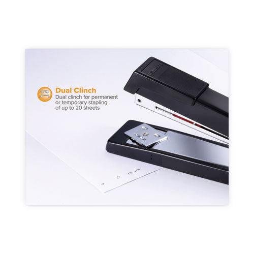 Image of Bostitch® B440 Executive Full Strip Stapler, 20-Sheet Capacity, Black