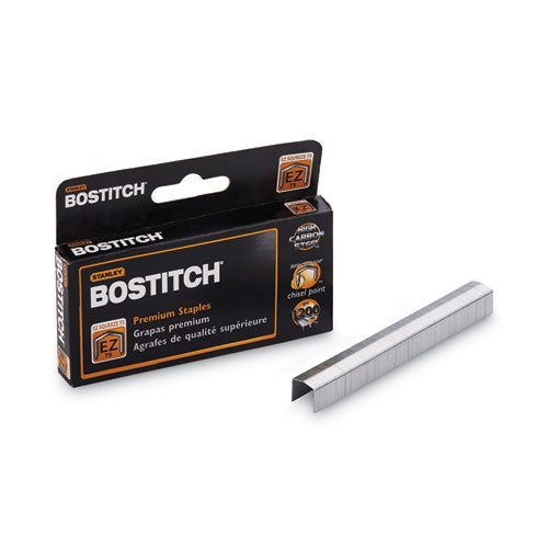 Image of Bostitch® Ez Squeeze B8 Powercrown Premium Staples, 0.38" Leg, 0.5" Crown, Steel, 1,200/box