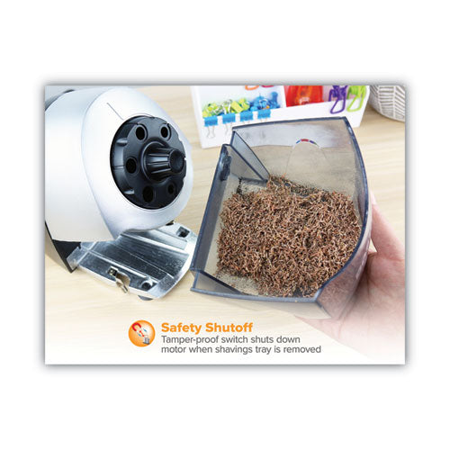 Image of Bostitch® Super Pro 6 Commercial Electric Pencil Sharpener, Ac-Powered, 6.13 X 10.69 X 9, Gray/black