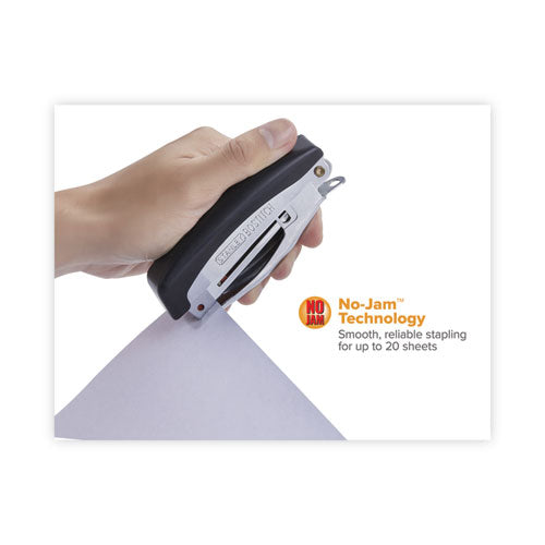 Image of Bostitch® Deluxe Hand-Held Stapler, 20-Sheet Capacity, Black
