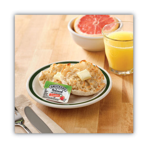 Image of Smucker's® Smuckers 1/2 Ounce Natural Jam, 0.5 Oz Container, Strawberry, 200/carton