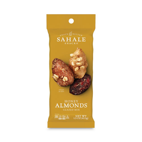 Image of Sahale Snacks® Glazed Mixes, Honey Glazed Almond, 1.5 Oz, 18/Carton