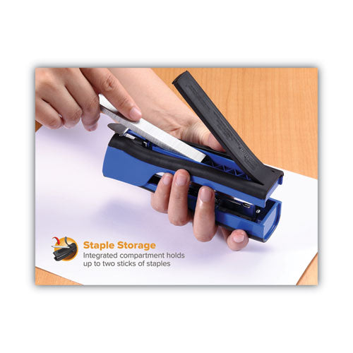 Image of Bostitch® Dynamo Stapler, 20-Sheet Capacity, Blue