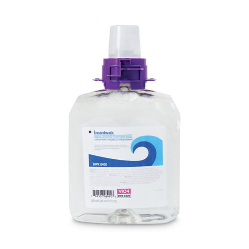 Image of Boardwalk® Green Certified Foam Hand Soap, Unscented, 1,250 mL Refill, 4/Carton
