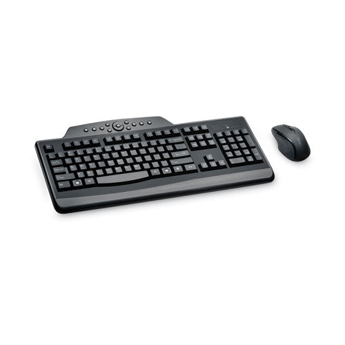 Image of Kensington® Pro Fit Wireless Media Desktop Set, 2.4 Ghz Frequency/30 Ft Wireless Range, Black