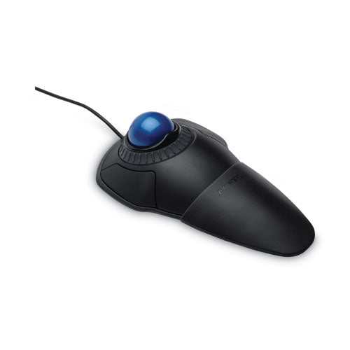 Image of Kensington® Orbit Trackball With Scroll Ring, Usb 2.0, Left/right Hand Use, Black/blue
