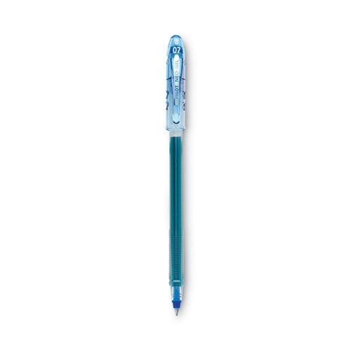 Image of Pilot® Neo-Gel Gel Pen, Stick, Fine 0.7 mm, Blue Ink, Translucent Blue Barrel, Dozen